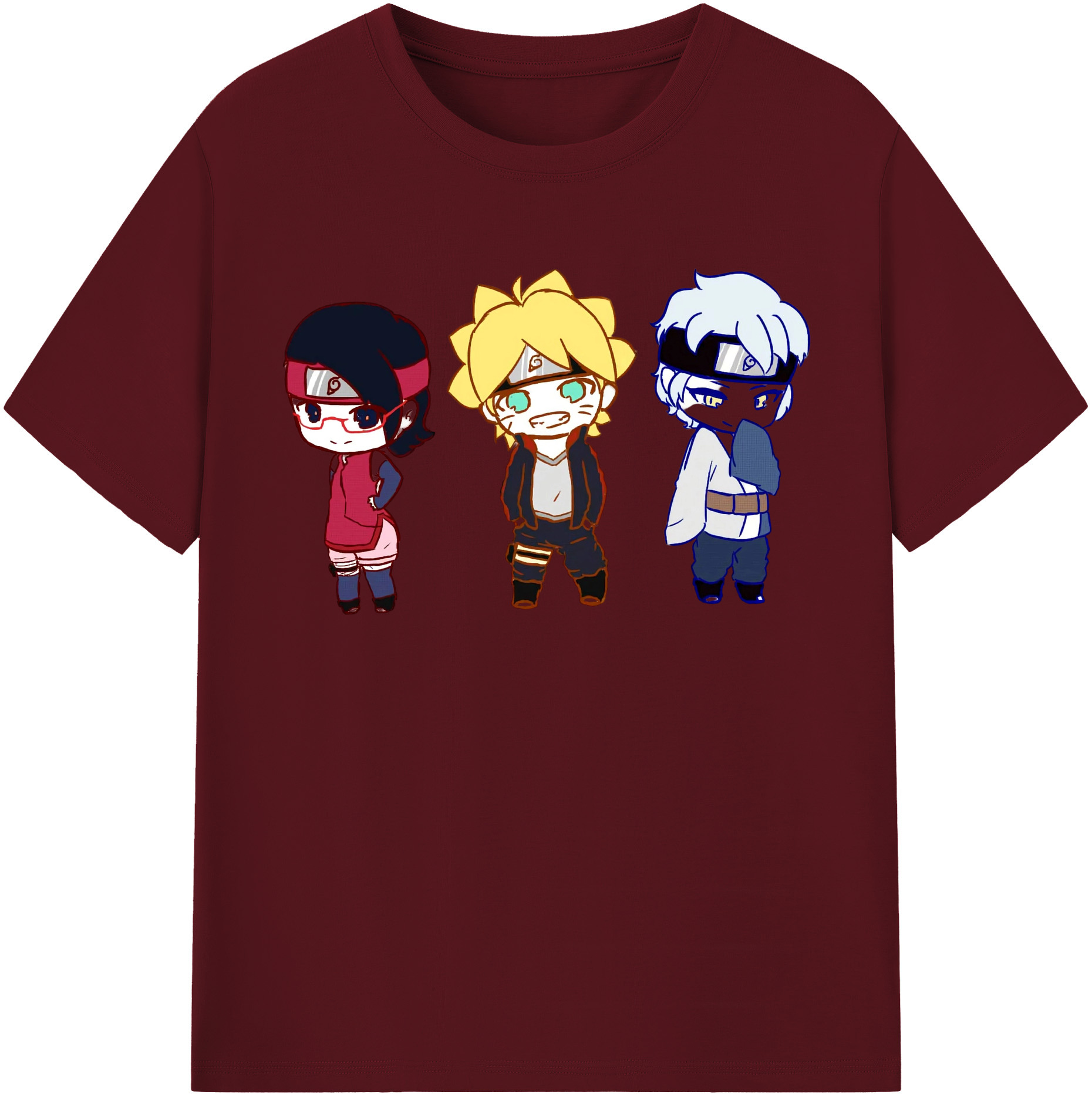 （画像用） NARUTO -ナルト- うずまき ボルト Uzumaki Boruto 綿100％半袖Tシャツ（フロントプリント）